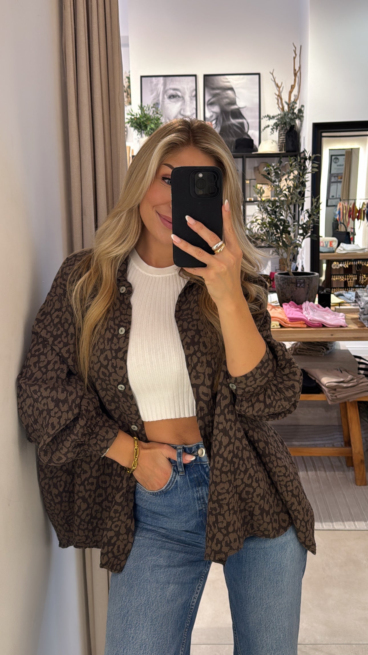 Musselinbluse Leya Leo