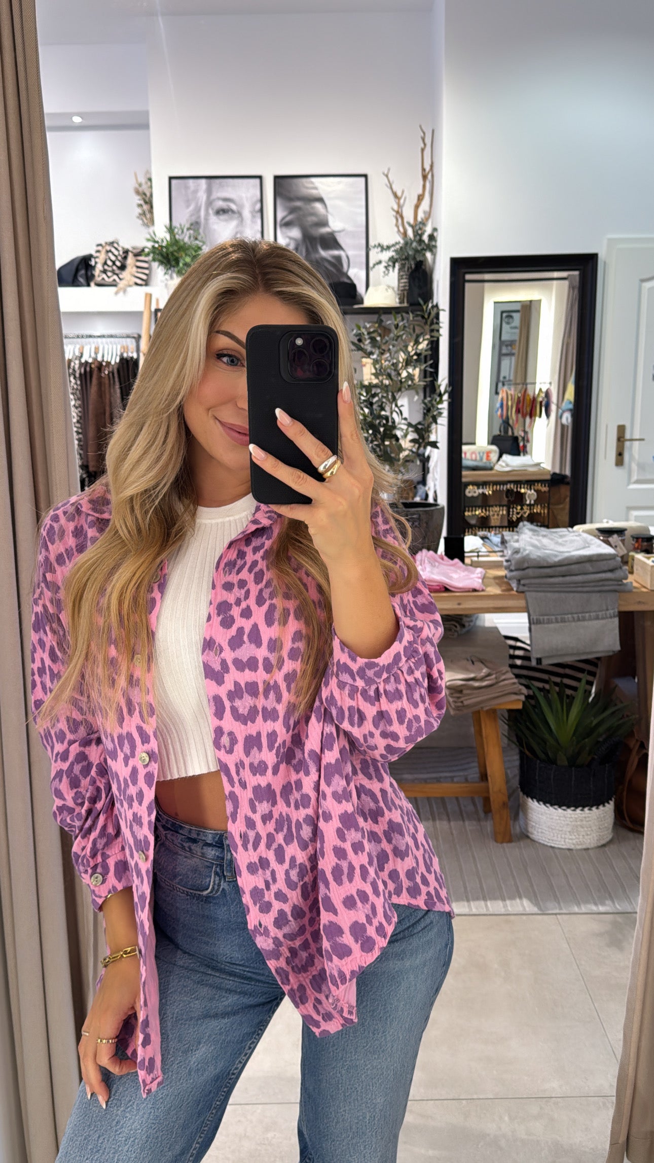 Musselinbluse Leya Leo