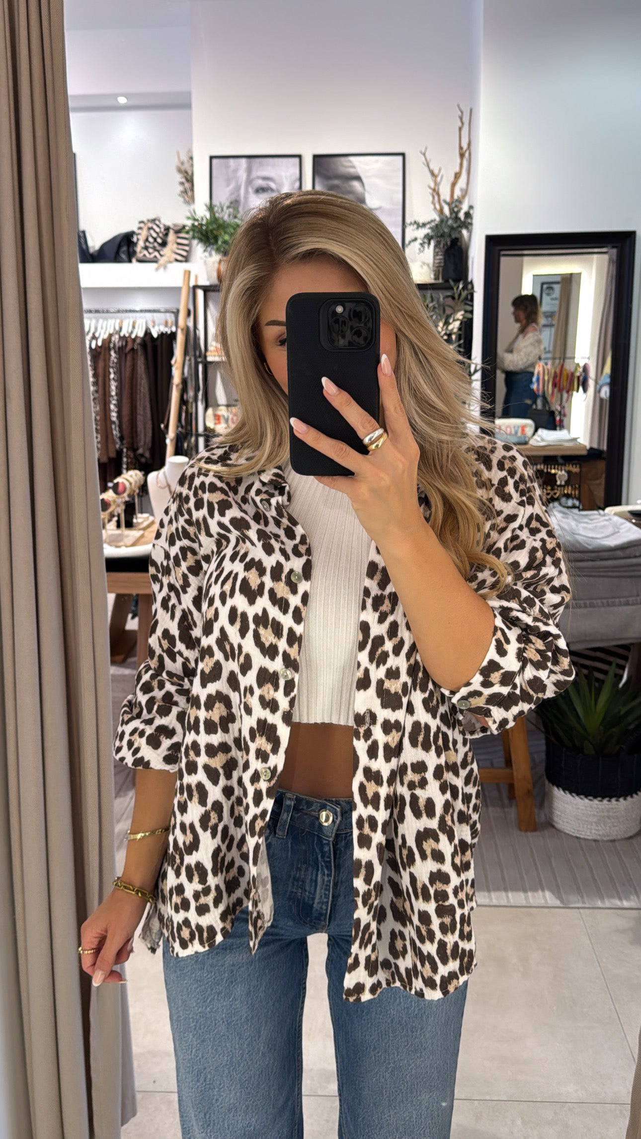 Musselinbluse Leya Leo