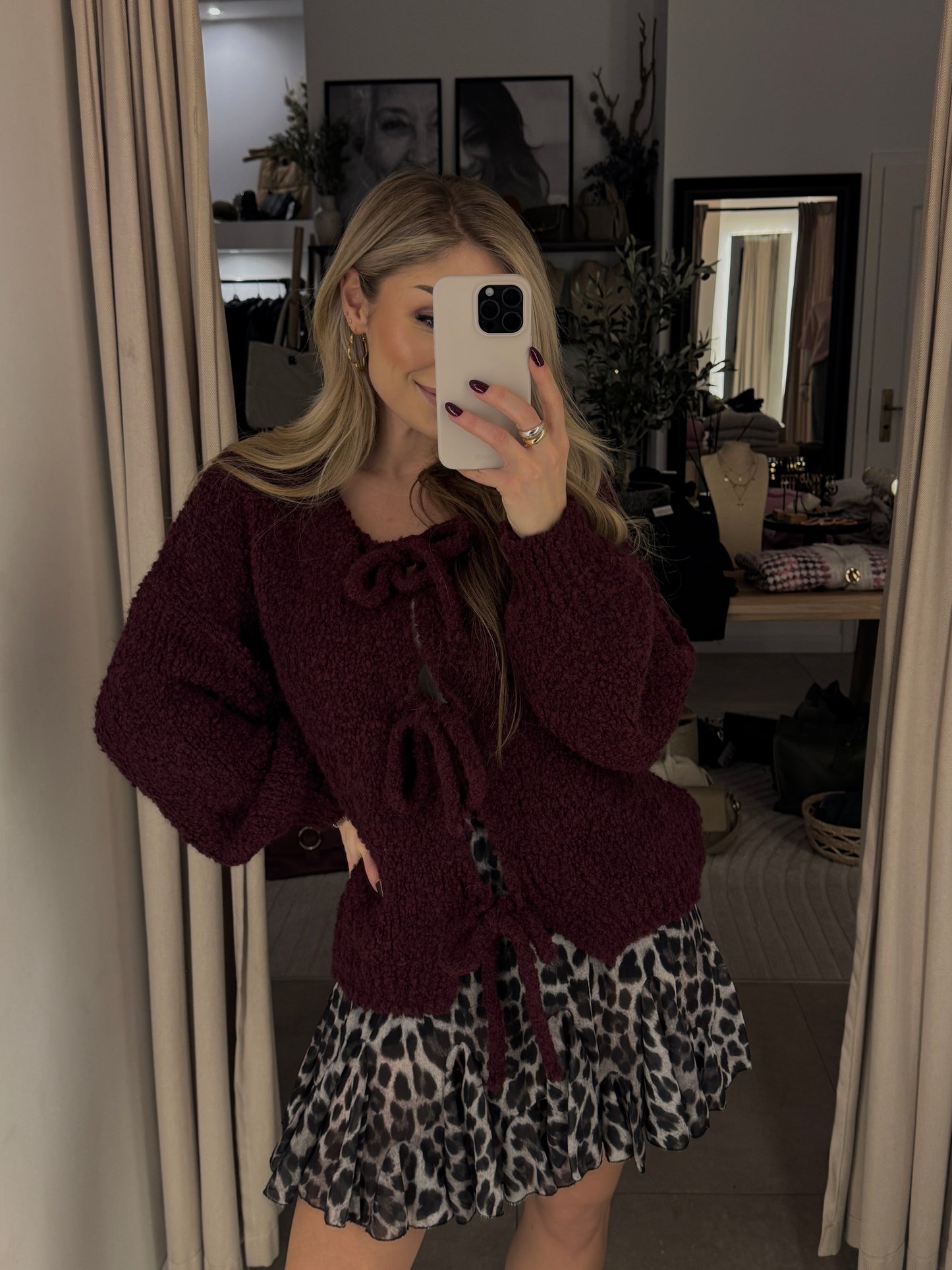 Cardigan Boucle