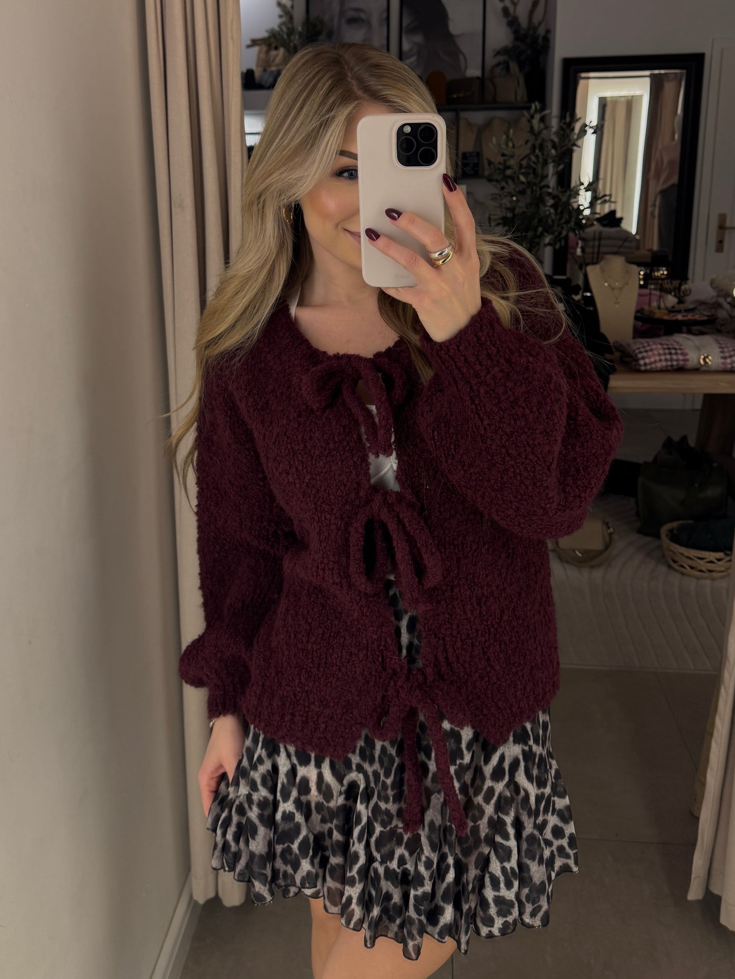 Cardigan Boucle