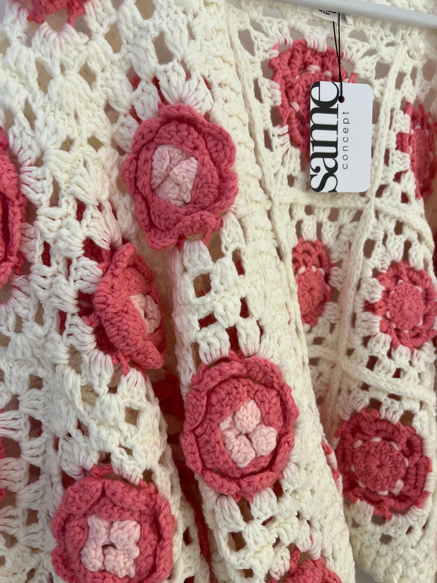 Häkeljacke heavy Rose