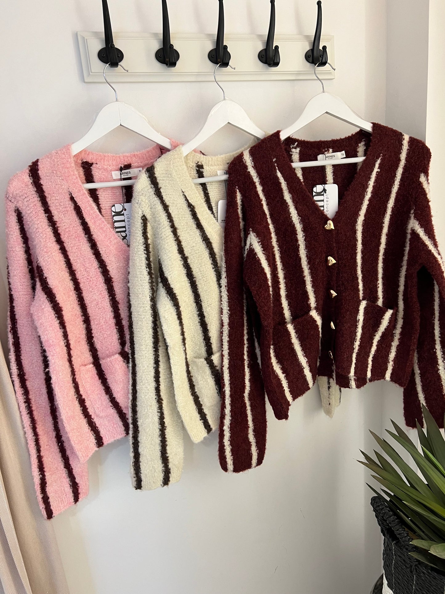 Strickjacke Amora Stripes