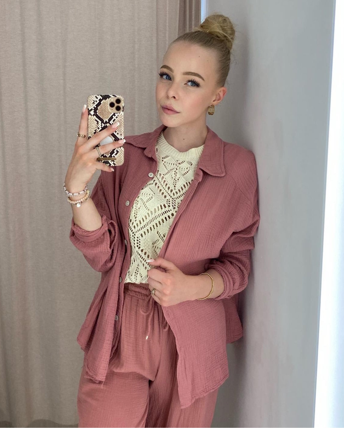 Musselinbluse Leya