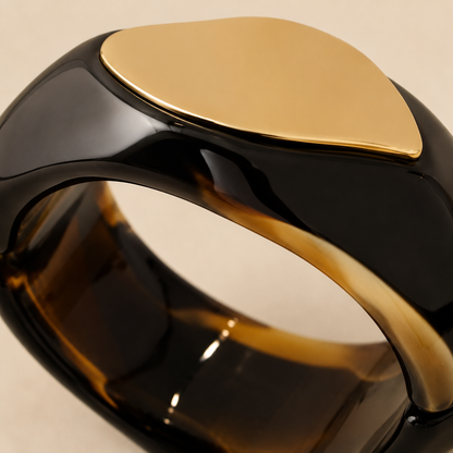 Armreif Asymmetrisch mit Gold