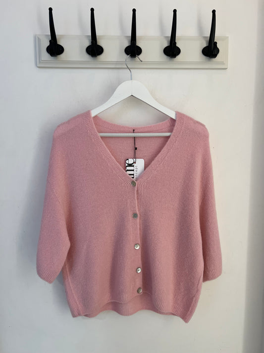 Kurzärmelige Strickjacke Eliana