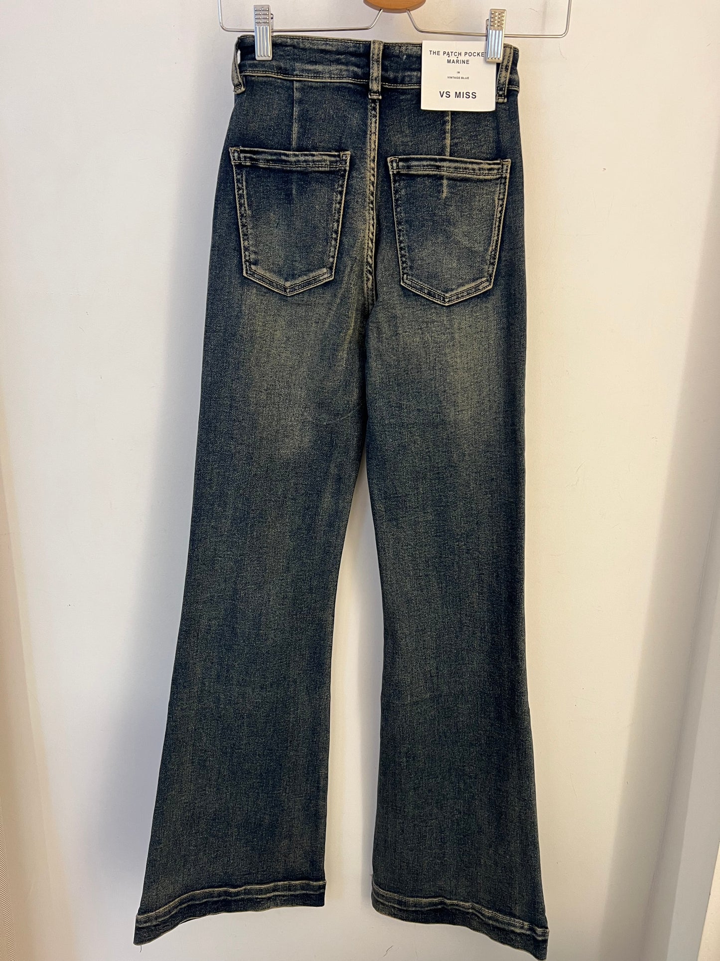 Patch-Pocket Jeans Marine