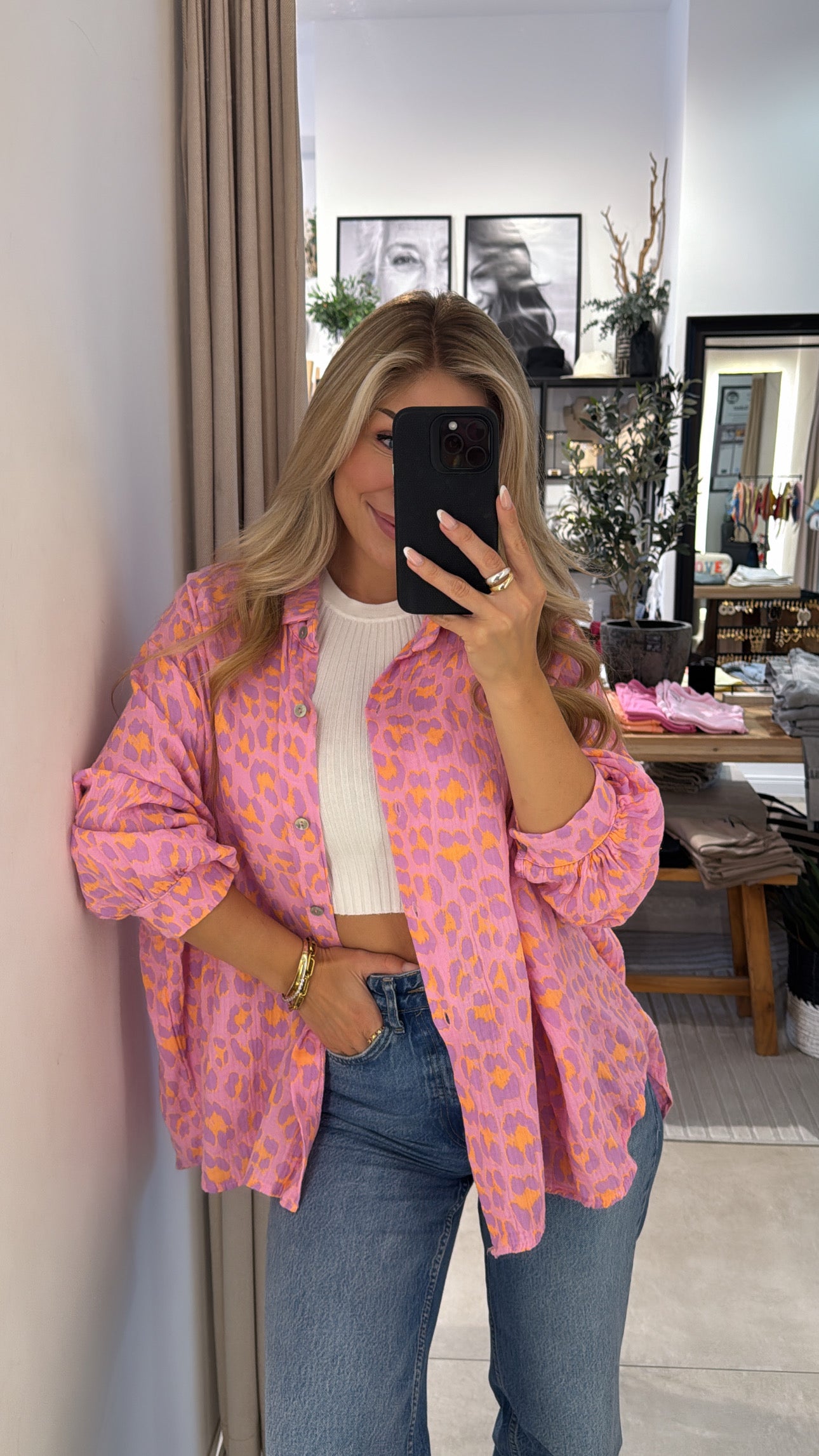 Musselinbluse Leya Leo