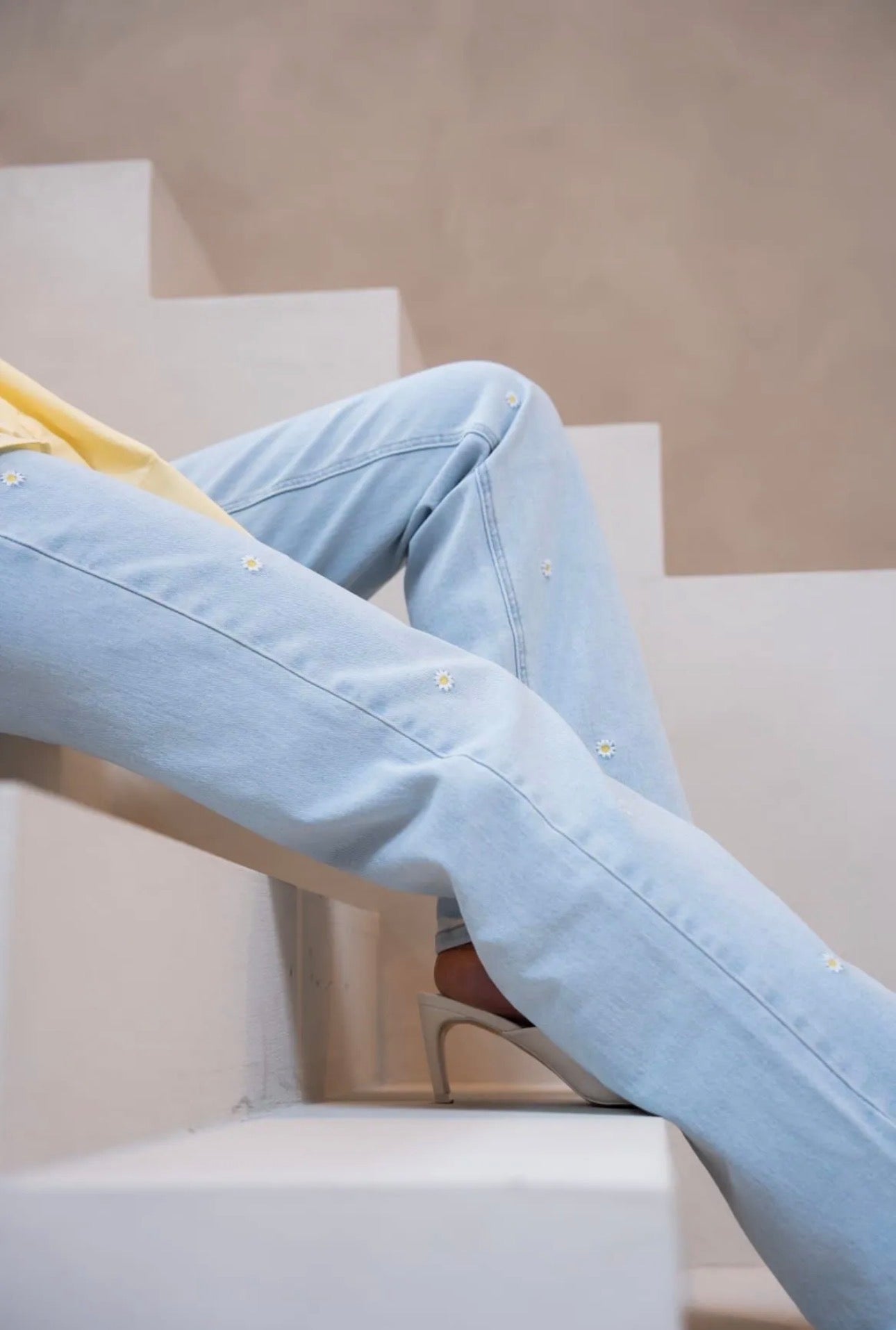 Straight Jeans Elisa Flowers