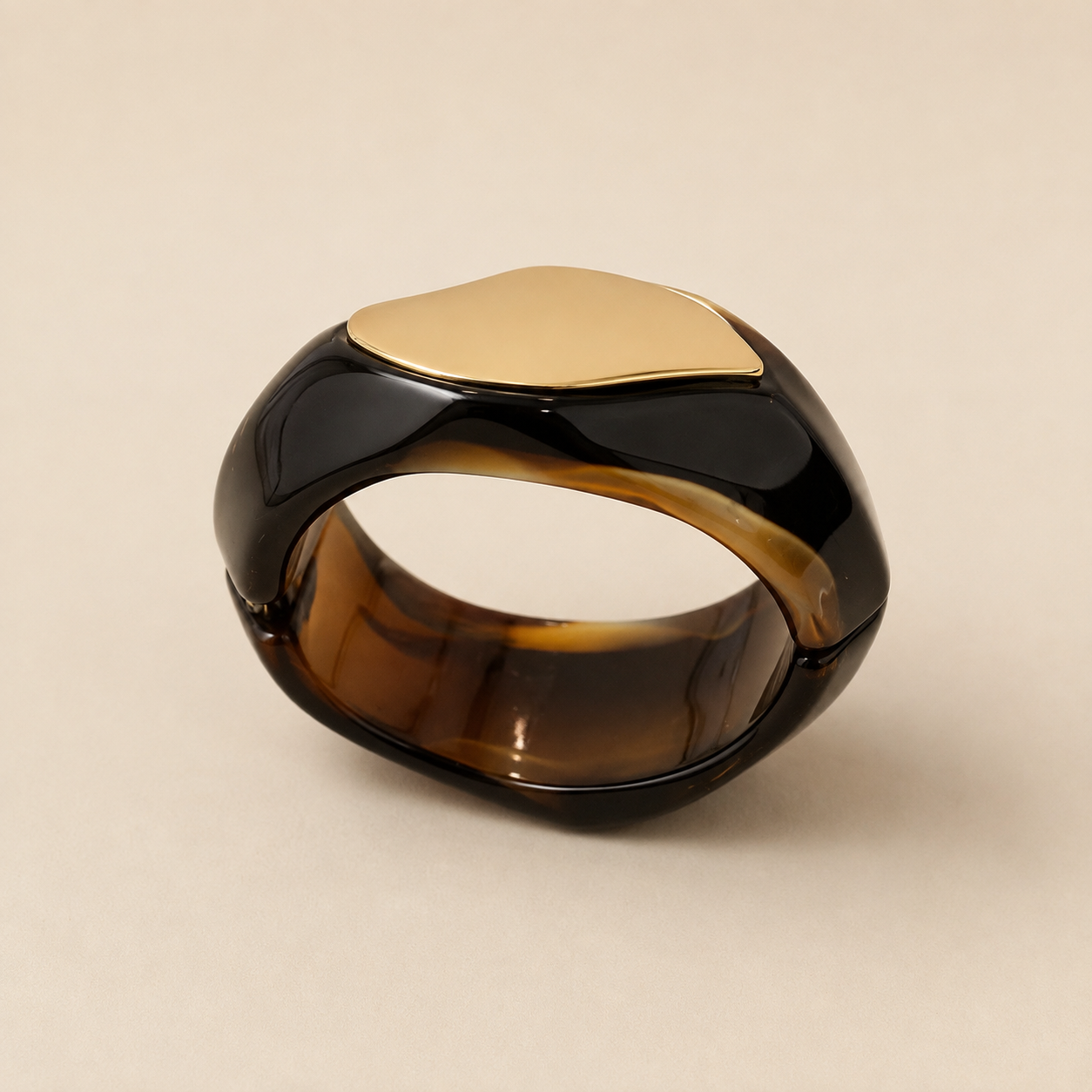 Armreif Asymmetrisch mit Gold