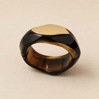 Armreif Asymmetrisch mit Gold