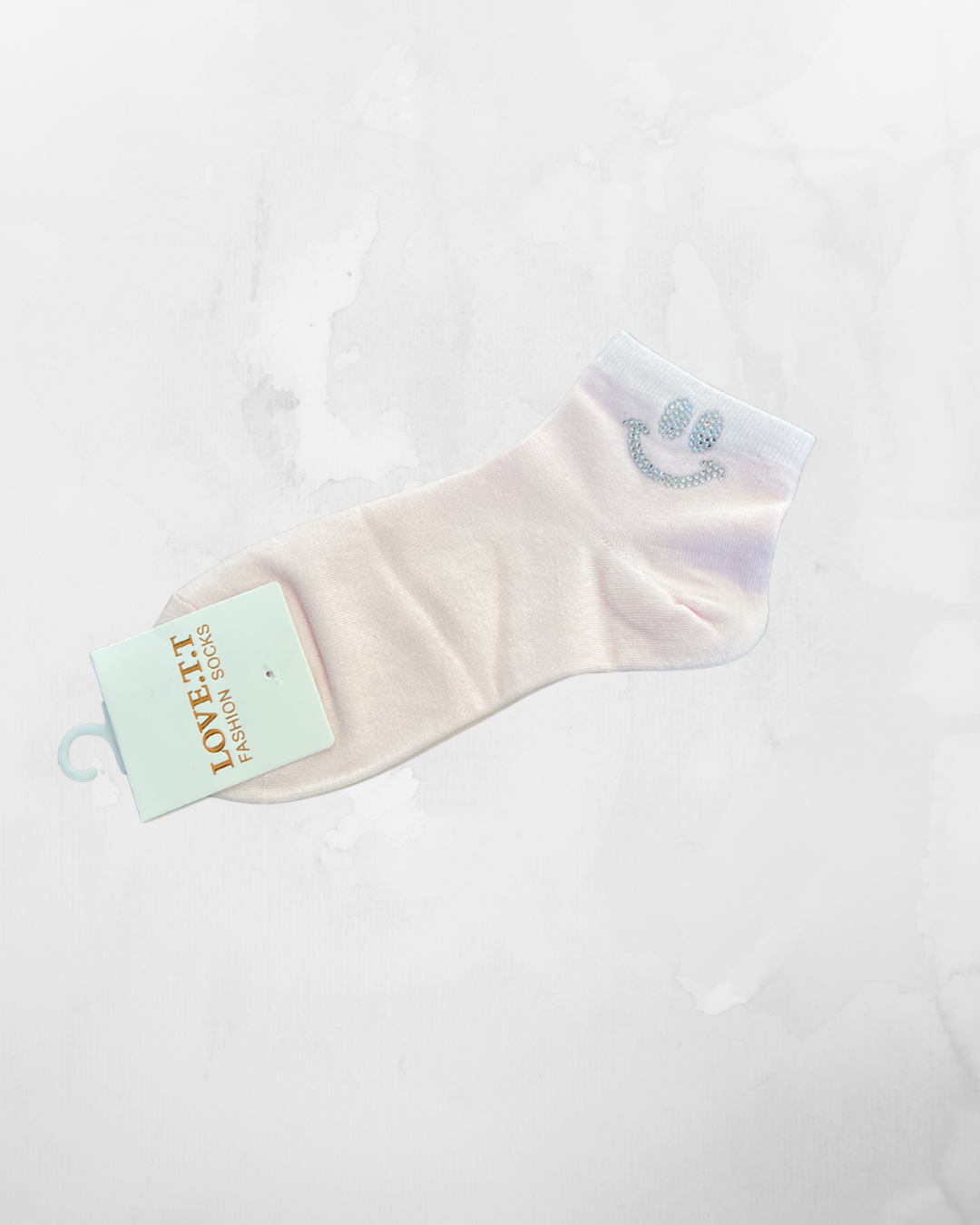 Socken Glitter Smiley