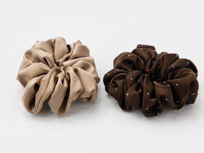 Strass-Scrunchie Mittel