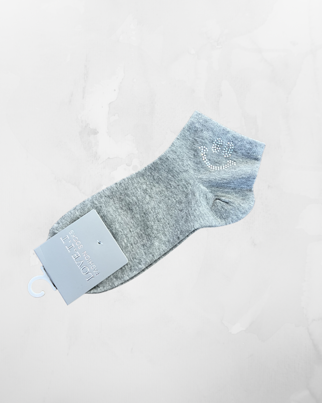 Socken Glitter Smiley