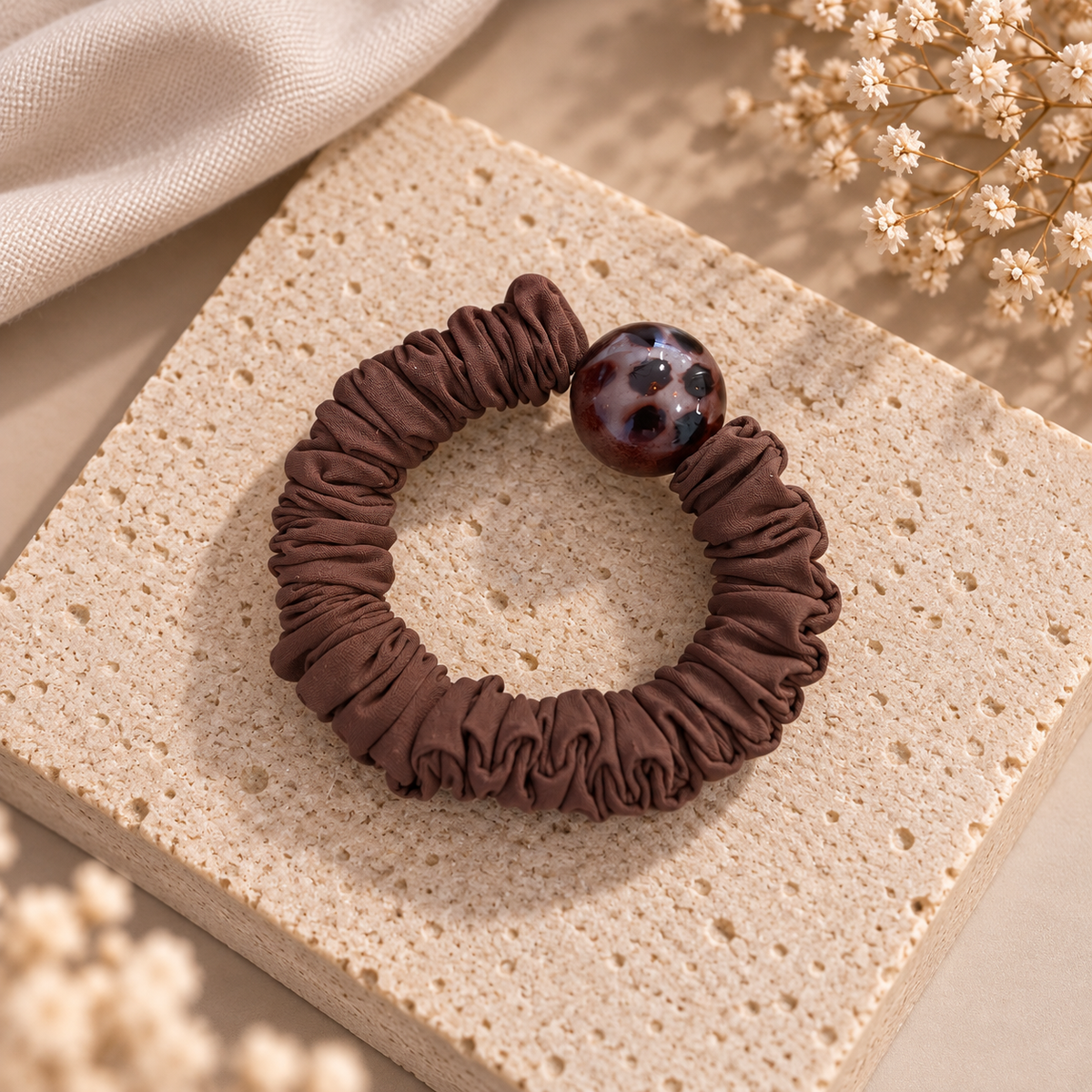 Scrunchie mit Perle