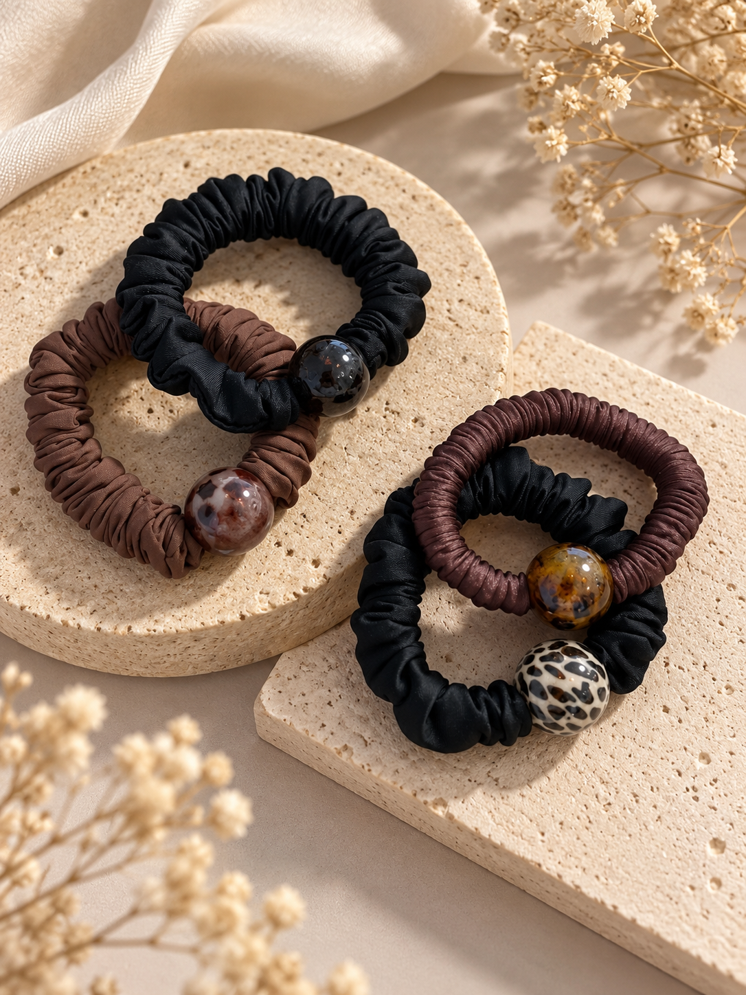Scrunchie mit Perle