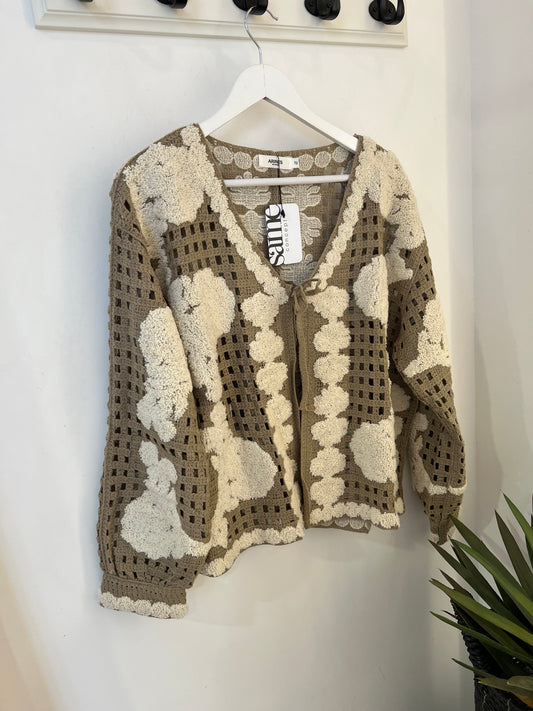 gehäkelte Strickjacke Vivi