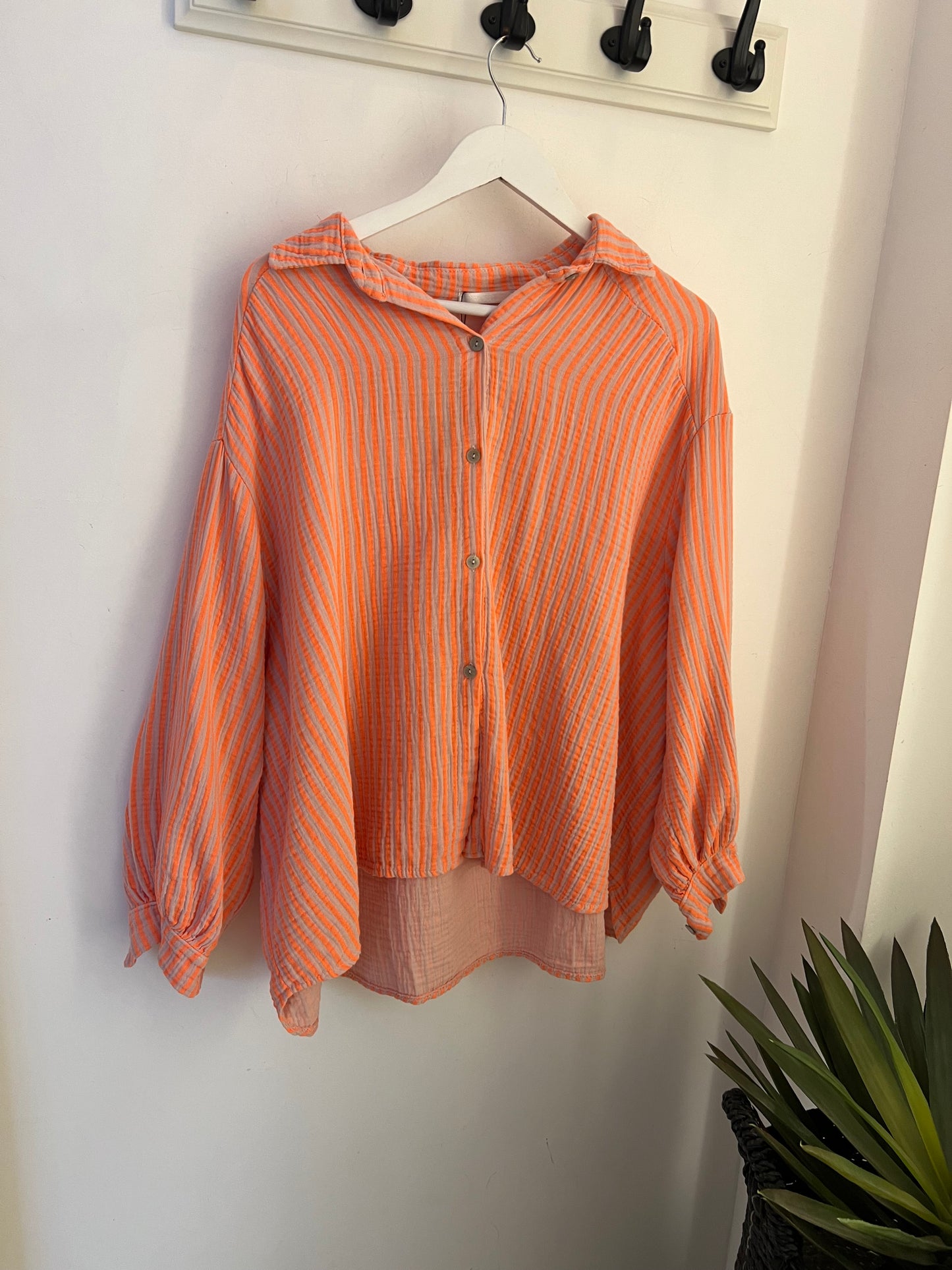 Musselinbluse Leya Stripes