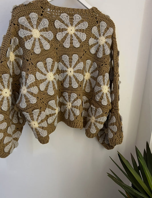 Häkeljacke heavy Daisy