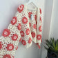 Häkeljacke heavy Rose