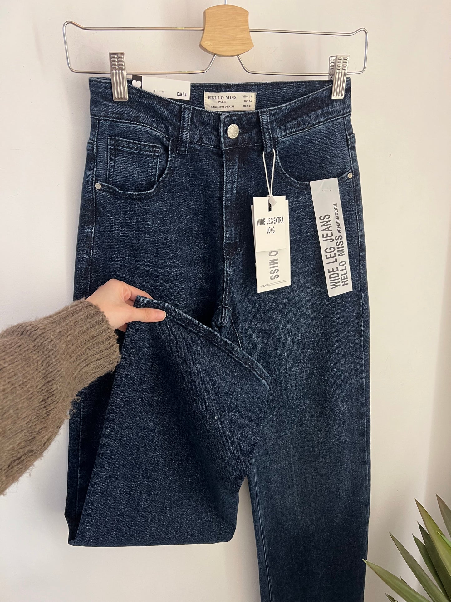 Glitter Staight Jeans Elisa long