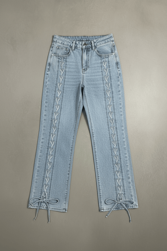 Jeans mit Schnürung Conny - same concept