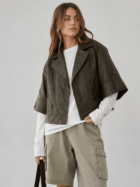 Kunstleder Trenchcoat Arya - same concept