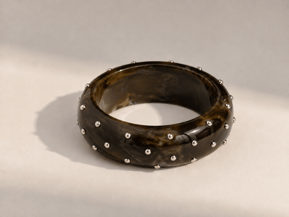 Kunststoffarmreif Nieten Silber - same concept