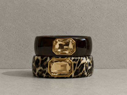 Kunststoffarmreifen mit Golddetail - same concept
