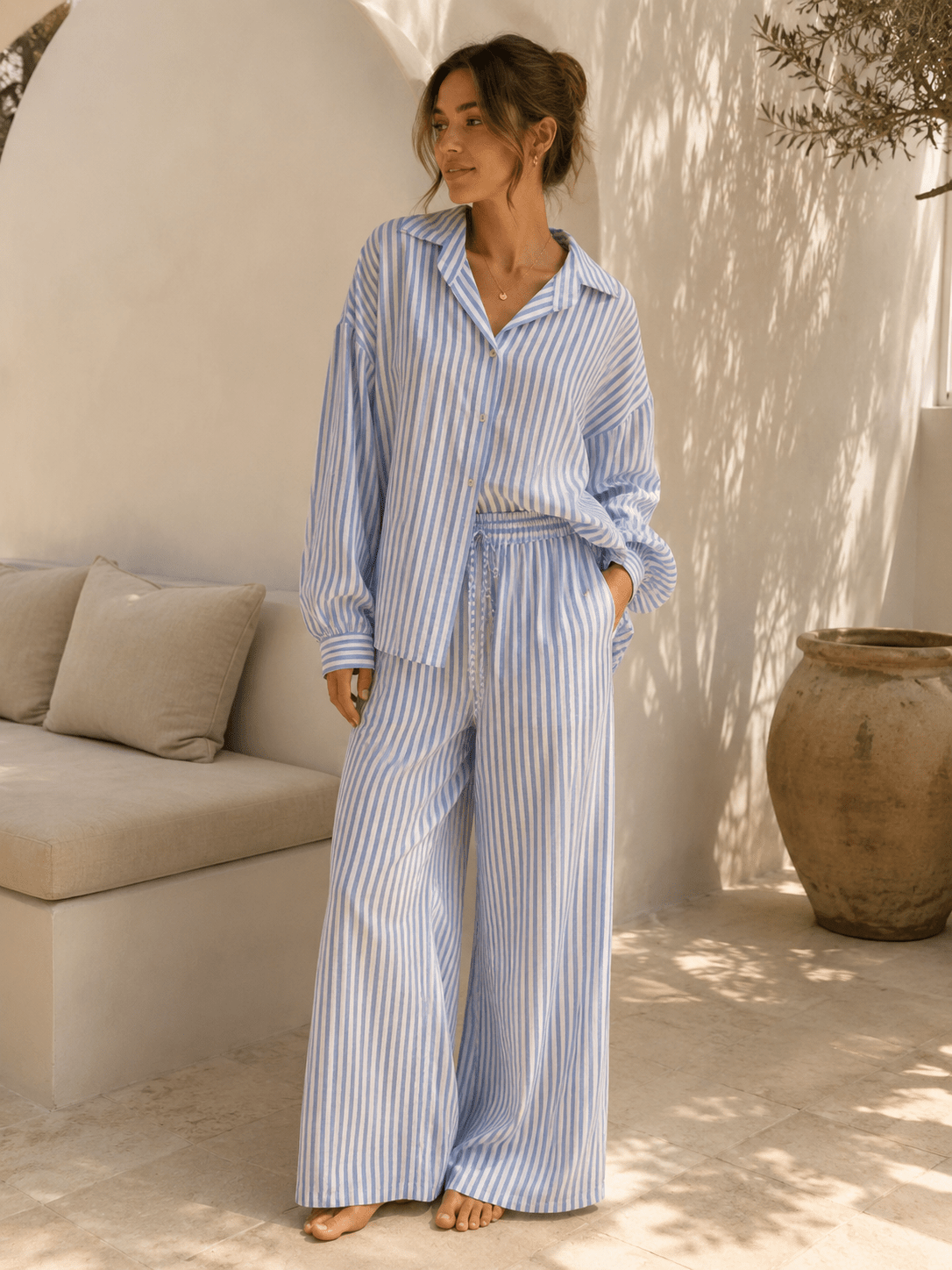 Leinenbluse Striped - same concept