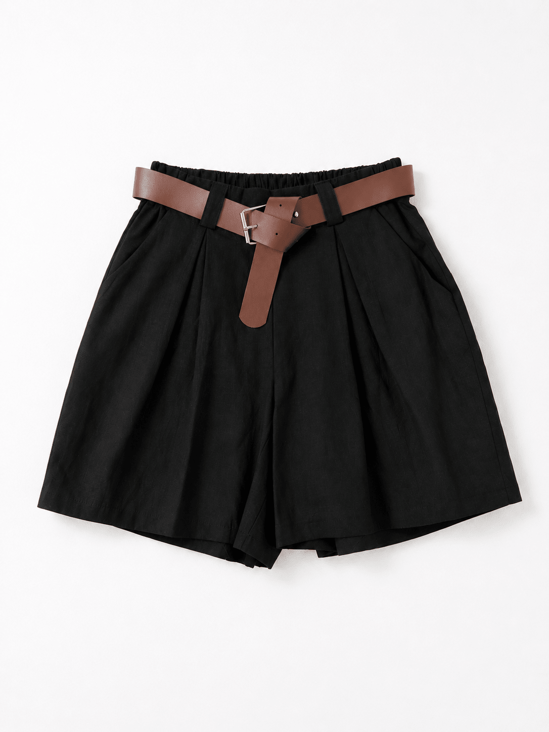Leinenshort mit Gürtel - same concept
