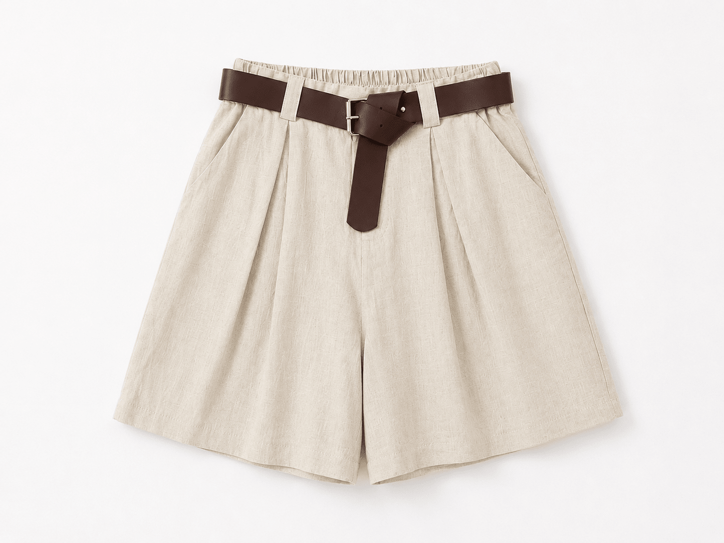 Leinenshort mit Gürtel - same concept