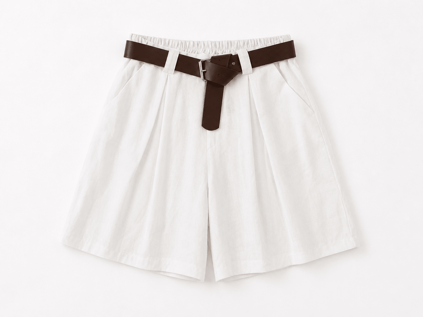 Leinenshort mit Gürtel - same concept