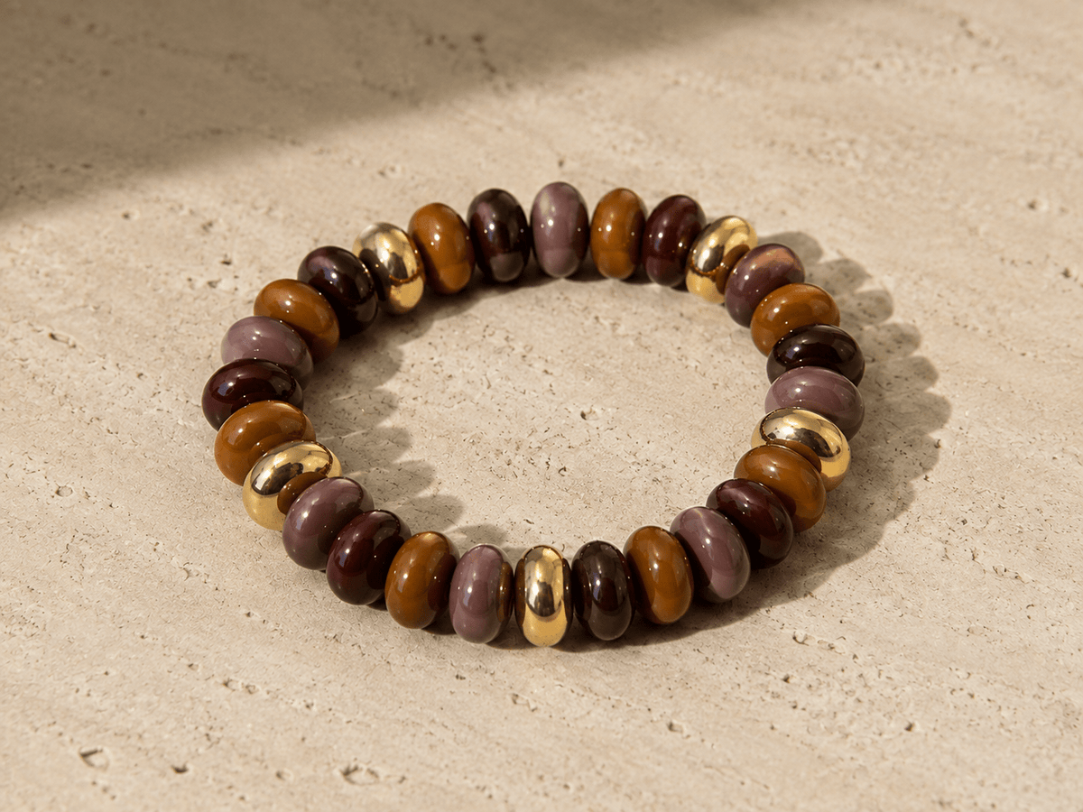 Perlenarmband mit Gold - same concept