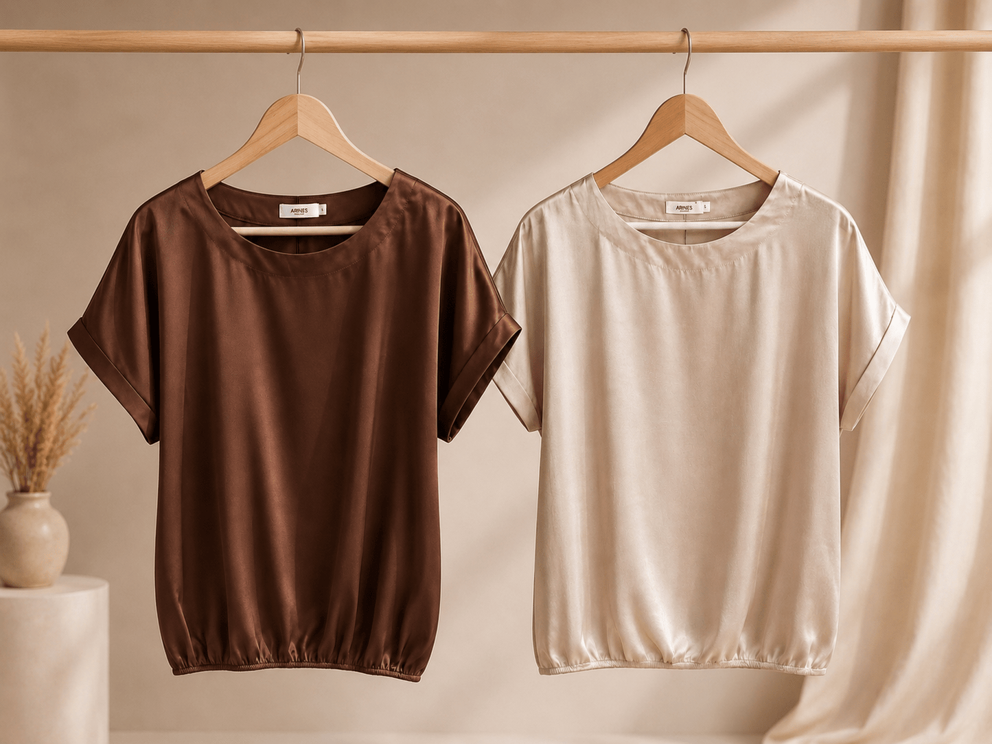 Satiniertes T-Shirt Valerie - same concept