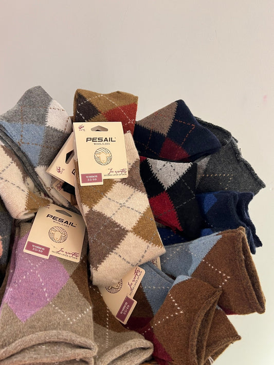 Socken kariert - same concept