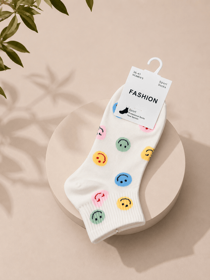 Socken Smileys bunt - same concept