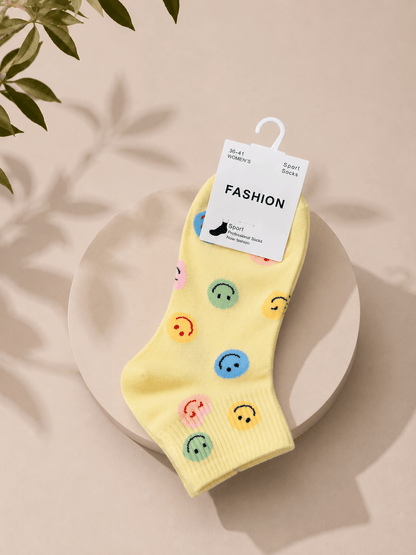 Socken Smileys bunt - same concept