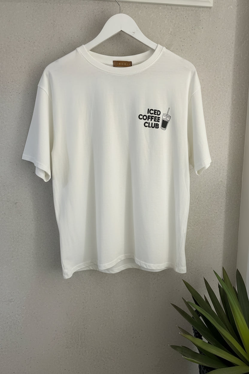 T-Shirt ICED COFFEE CLUB - same concept