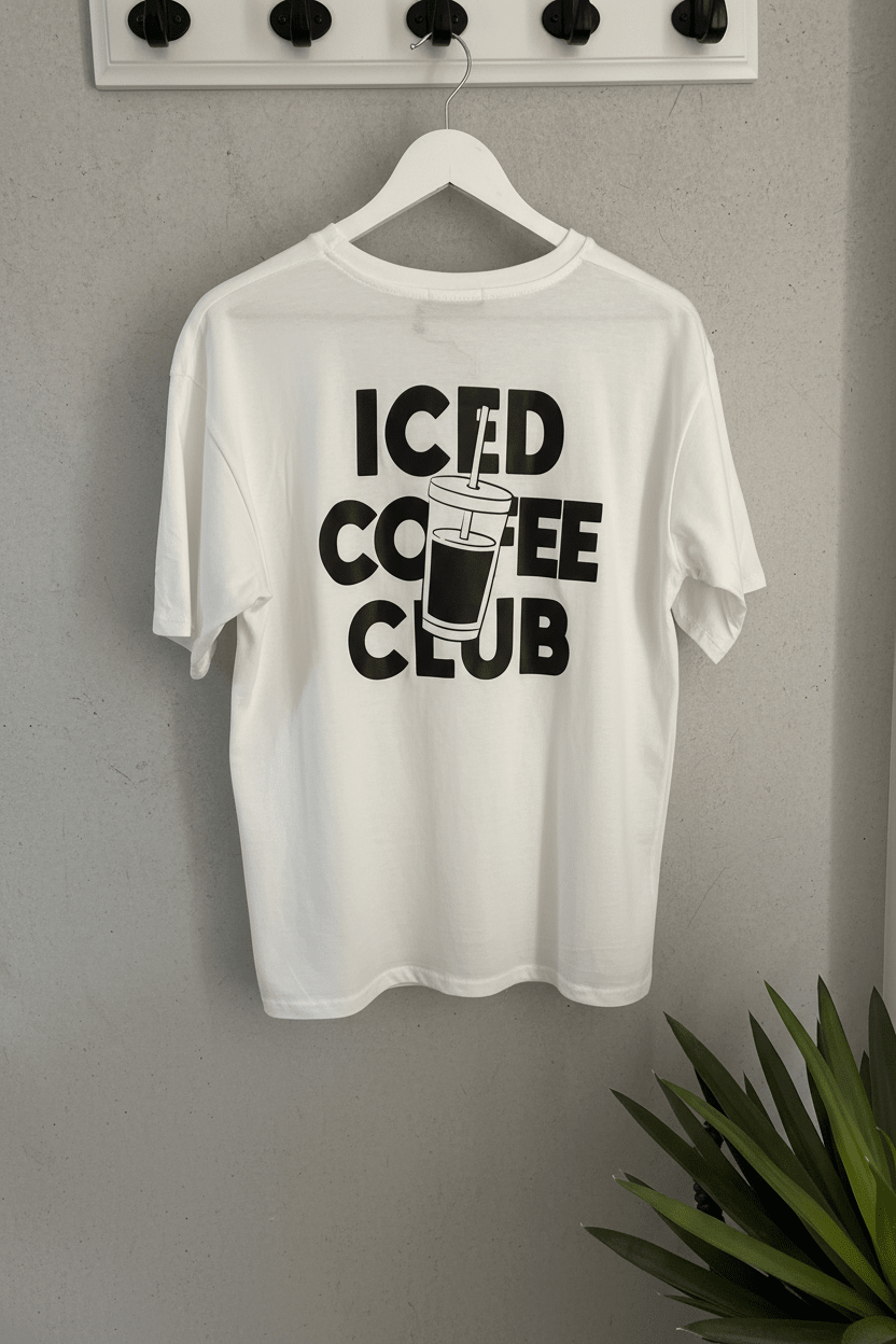T-Shirt ICED COFFEE CLUB - same concept