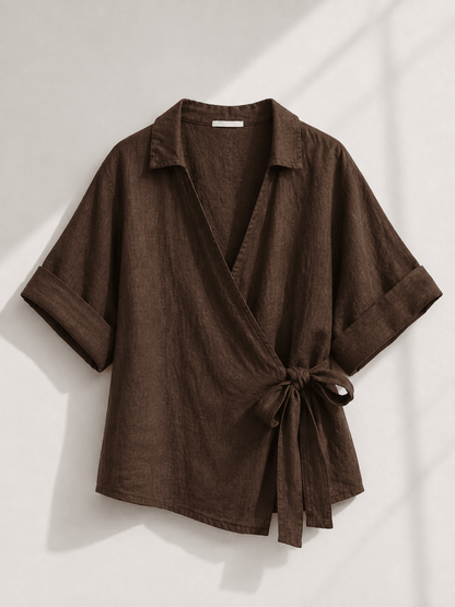 Wickel-Leinenbluse Katja - same concept